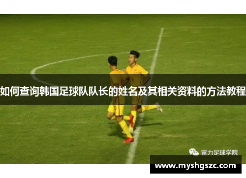 如何查询韩国足球队队长的姓名及其相关资料的方法教程